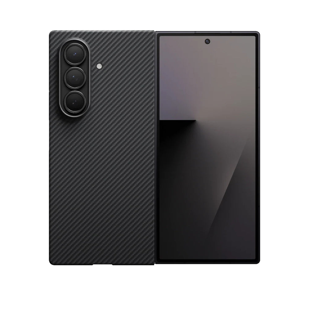 Pitaka Ultra-Slim Classic Serisi Galaxy Z Fold 7 M-safe 600D Aramid Fiber Black-Grey Twill Telefon Kılıfı Pitaka Ultra-Slim Classic Serisi Galaxy Z Fold 7 M-safe 600D Aramid Fiber Black-Grey Twill Telefon Kılıfı